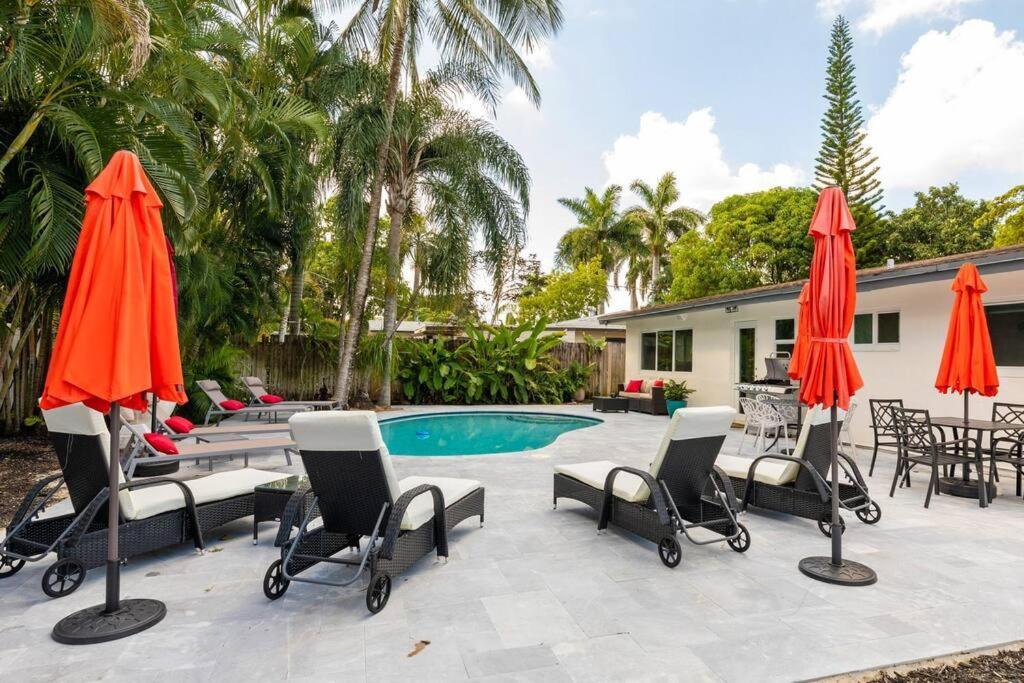 Private Oasis With Pool Near Beaches, Dining & Las Olas 포트 로더데일 외부 사진